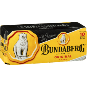 Bundaberg Original Up Rum & Cola Cans (10 pack)